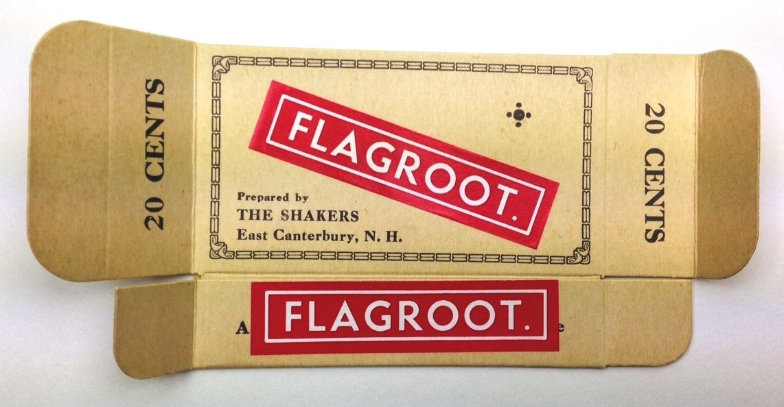 A box with the words flagroot on it.