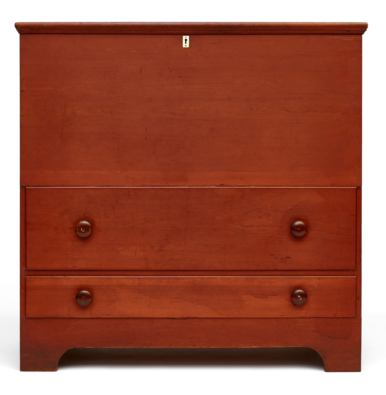 A small chest of drawers with two drawers.