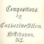 Compositions by catherine men, m bennon.