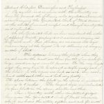 A handwritten letter with handwriting on it.