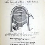 An advertisement for the bacchus water motor.