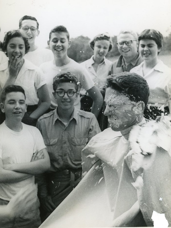 A group of people posing for a picture.