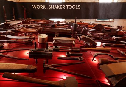 A group of tools on a table.