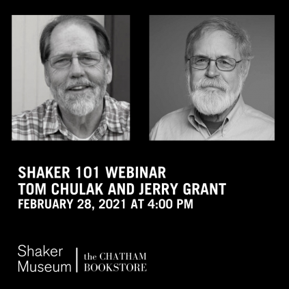 A flyer for the shaker 101 webinar with tom chulk and jerry grant.