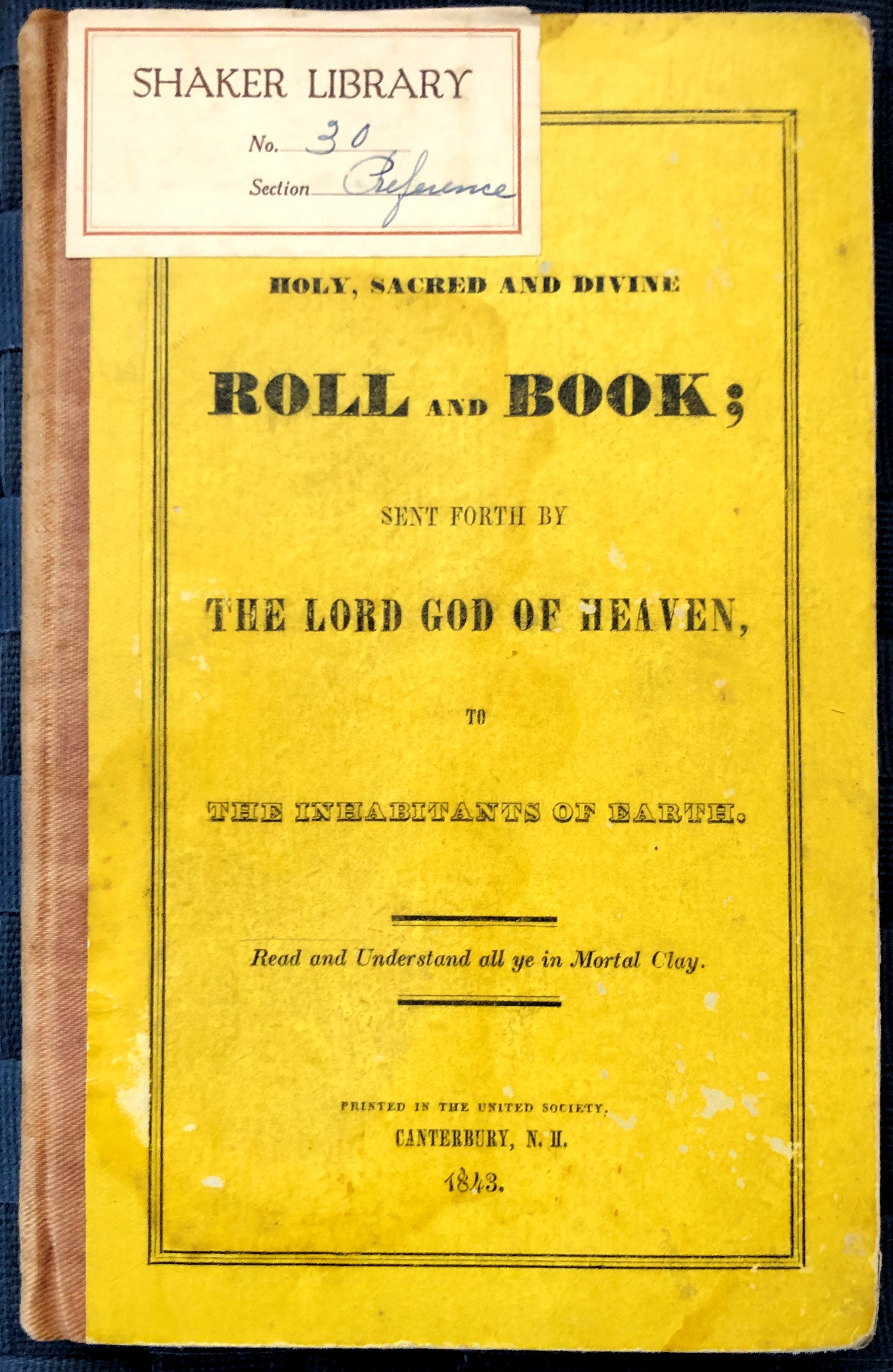 Roll n book, the lord god of heaven.